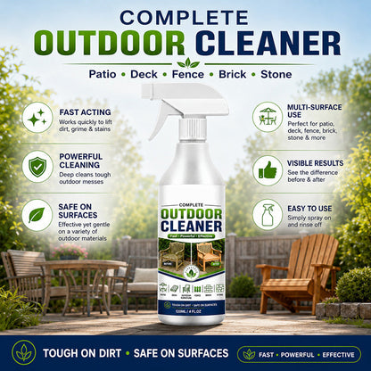 🌿 Outdoor Surface Cleaner Spray, Fast Acting Stain Remover for Patio, Wooden Furniture & Outdoor Surfaces