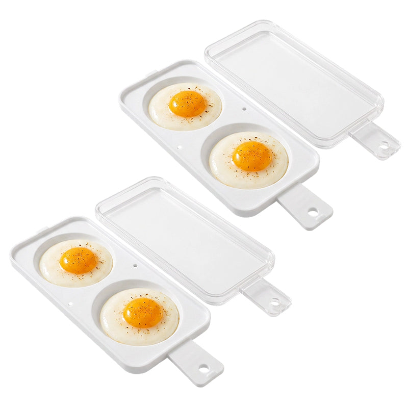 Fast Microwave 2-Well Egg Cooker