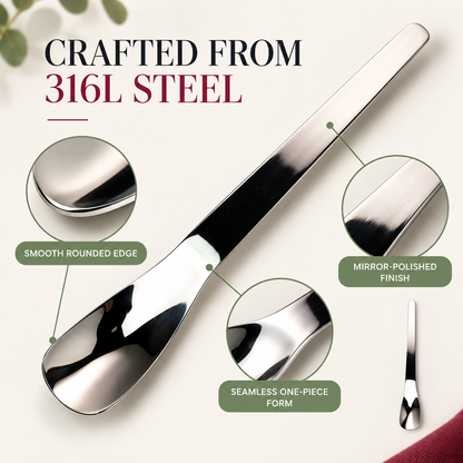 🥄Long-Handle 316L Stainless Steel Dessert Spoon