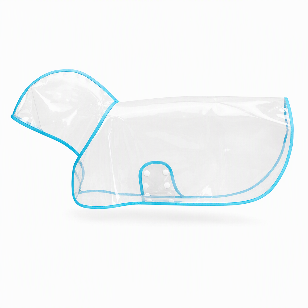 🌧️ Transparent Waterproof Dog Raincoat – XS to 8XL