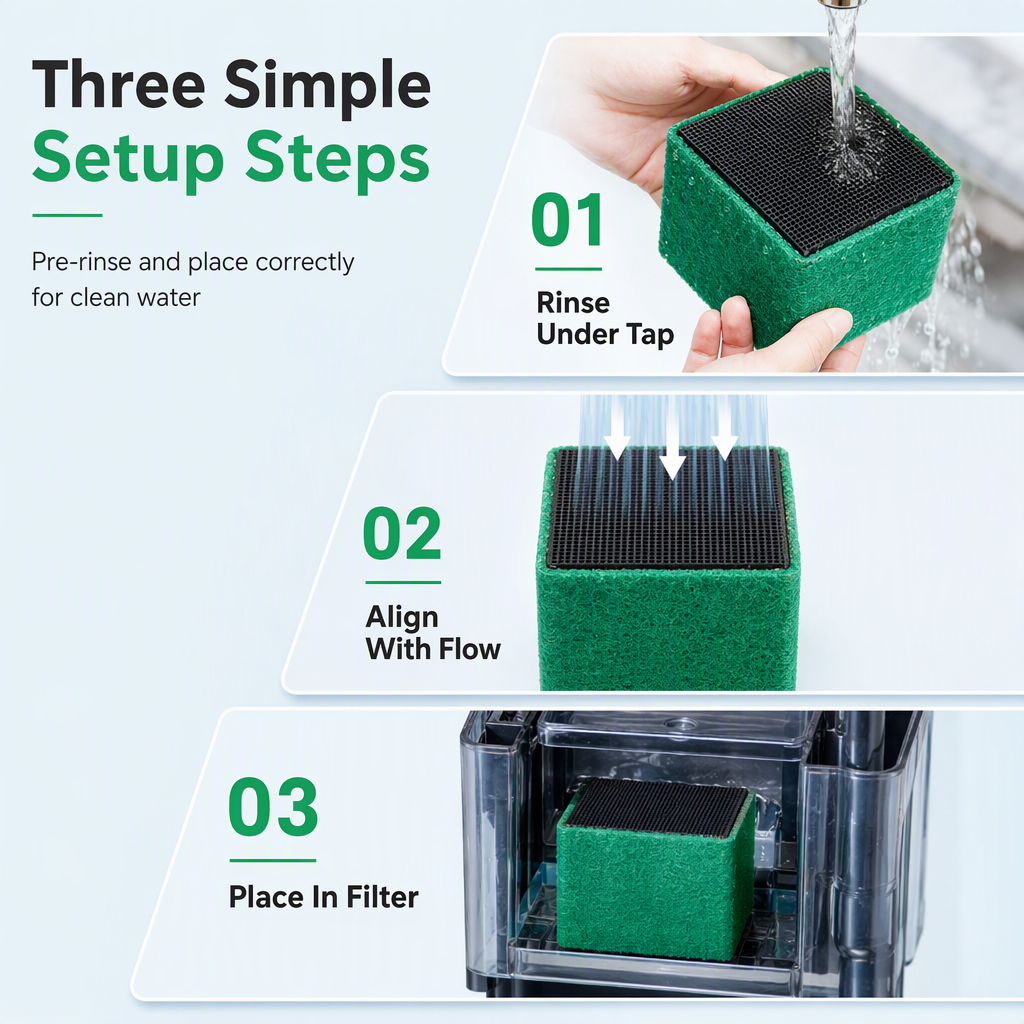 🐠💧 50% OFF! Activated Carbon Filter Cube – honeycomb filtration clears cloudy water, removes odors. Anti-crumble block for crystal-clear aquarium! 🛡️✅